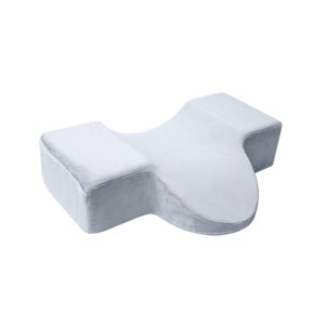 Ioensy - Almohada Con Ranura Para Pestañas Para Injerto De Maquillaje, Almohada Ergonómica Para Cuello Curvo Para Maquillaje, Color Gris
