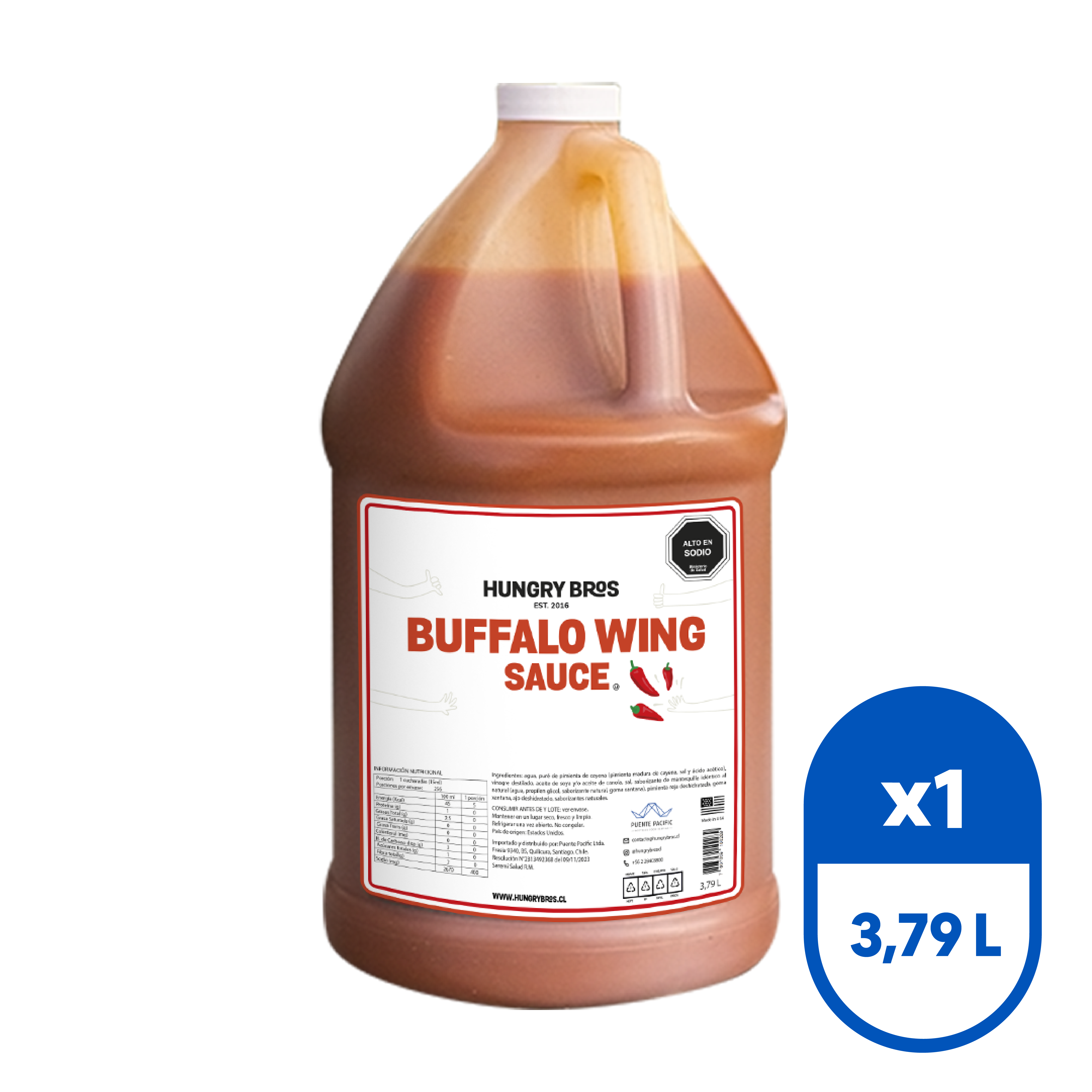 Hungry Bros - Buffalo Wing Sauce 3,79 L