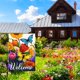 thumbnail image 2 of Bandera de jardín Louise Maelys Welcome Spring, 30 x 45 cm, arpillera, 2 of 7