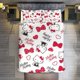 thumbnail image 1 of Hello Kitty Red Bow 3 Pieces Duvet Cover Set Full Size Super Soft Fade Resistant Microfiber, 1 of 4