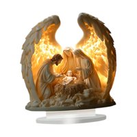 Bothyi - Adorno Plano 2D, Regalo Navideño, Atractivo Adorno De Acrílico Para La Sagrada Familia