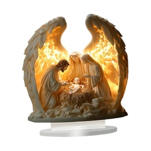 Bothyi - Adorno Plano 2D, Regalo Navideño, Atractivo Adorno De Acrílico Para La Sagrada Familia