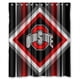 thumbnail image 1 of Cortina de ducha de los Ohio State Buckeyes, juego de cortina de baño con ganchos, tamaño 60 x 72 pulgadas, 1 of 3