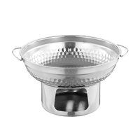 Bothyi - Calentador De Alcohol Stoveup Redondo Para Hoteles, Hogares Y Exteriores, 23 X 13,4 Cm, Plateado