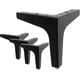 thumbnail image 1 of Patas para muebles de 17,5 cm (7"), 4 patas triangulares de metal modernas con forma de diamante, ideales para armarios, sofás, sillones y otomanas., 1 of 6