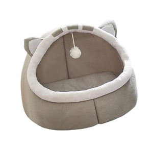 Ioensy - Camas Para Gatos Cálidas De Invierno, Sofá Cama Semicerrado Para Otoño E Invierno Para Perros Pequeños M