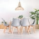 thumbnail image 3 of Comedor Mesa Rectangular Brunell 120x80 Blanca + 6 Sillas Tulip Gris, 3 of 3