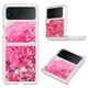 thumbnail image 1 of Funda Para Sansung Galaxy Z Flip 4 Con Brillo Líquido, Protección Completa Y Soporte De Anillo Giratorio, 1 of 4