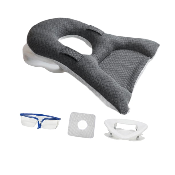 Almohada Para Dormir Boca Abajo Con Soporte Para El Cuello, Multifuncional, Suave, Para La Cara, Color Gris