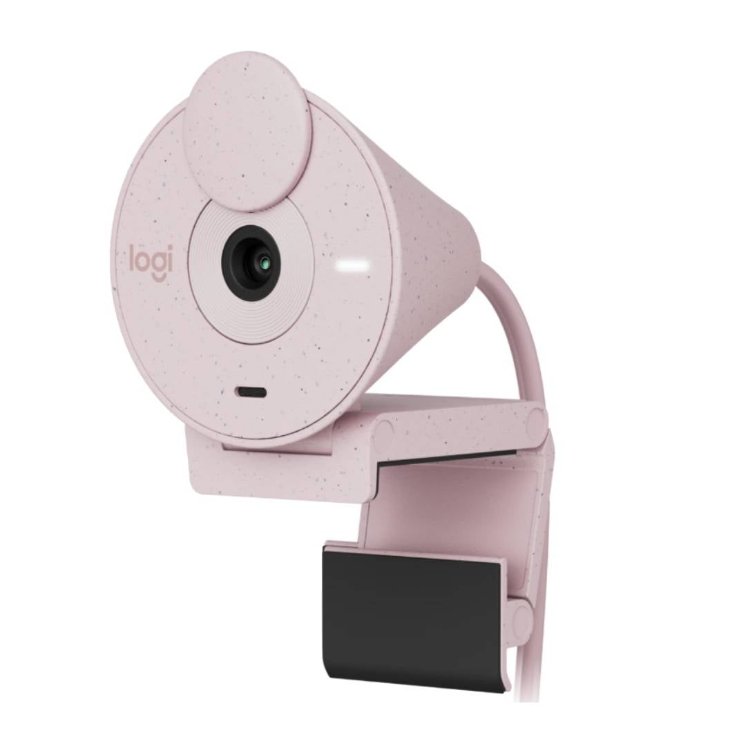 Cámara Web Logitech Brio 300 Rosa Fullhd 1080p