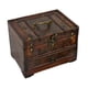 thumbnail image 4 of Caja De Joyería De Madera Contenedor De Baratijas Con Espejo Soporte De Caja De Joyería Antigua Estilo D, 4 of 5