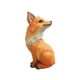 thumbnail image 3 of Figura De Zorro De Resina Naranja, 3 of 3