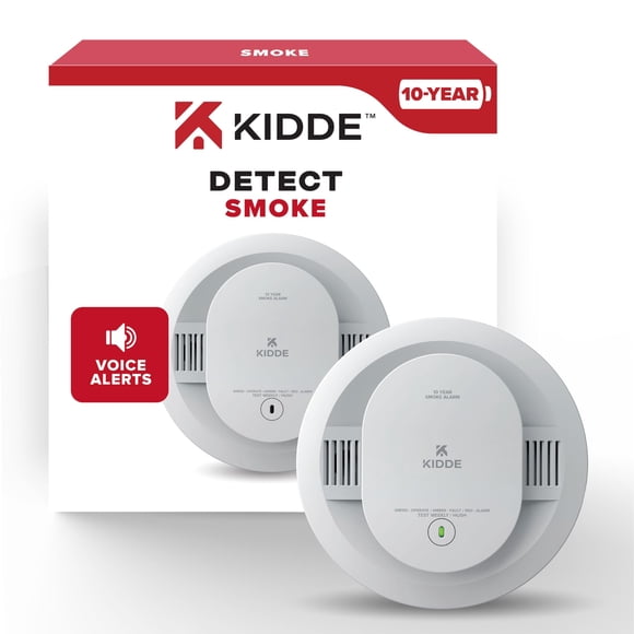 Detector De Humo 20sd10 v Con Batería De 10 Años Y Aviso Por Voz