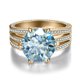 thumbnail image 2 of Anillos de Boda de Moissanita 5Uds Color D VVS1 Anillos de Compromiso de Diamante de Plata Esterlina S925 Anillos de Moissanita Azul/morado/rosa para Mujer con Certificado, 2 of 9