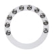 thumbnail image 4 of Anillos Para Platillos De Tambor Montables, 10 Campanas De Una Sola Fila, Anillos Para Platillos DIY, 36cm, Plateado, 4 of 5