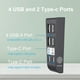 thumbnail image 3 of Hub USB AARONMEI 6 en 1 para PS5 Slim Negro, 3 of 3