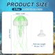 thumbnail image 2 of Decoración de Acuario Uxcell Medusa, Decoraciones para Peceras Medusa Falsa Brillante de Silicona, (Verde, L, 2 Piezas), Destinado para Decoración de Tanque, 2 of 7