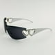 thumbnail image 4 of one-piece Gradient Lens Y2K Sunglasses for Women and Men - Heart Design, Hollow Temple, UV400 Protection, 4 of 5