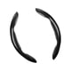 thumbnail image 5 of 2 fundas para volante de fibra de carbono segmentadas, 2 uds. Envolturas universales de 15 pulgadas profesionales para mujeres y hombres, elásticas y Gris, 5 of 5