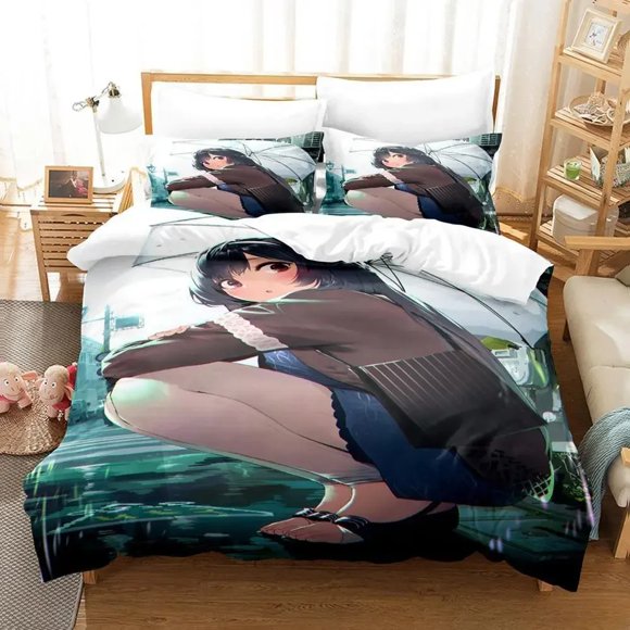 New My Life as Inukai-san’s Dog Bedding Set three-piece set Adult Kid Bedroom Duvet cover Sets Kawaii Girls Bed Sheets