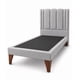 thumbnail image 3 of Cama 1,5 plaza Milano + Respaldo 1,5P Milano Gris Claro, 3 of 5