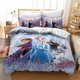 thumbnail image 1 of Frozen Anna Elsa Quilt Duvet Cover Set Super Double Children Kids3-Piece Bedding Set, 1 of 5