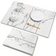 thumbnail image 1 of Alfombrilla absorbente para platos BOMOKS 61 × 41 cm plegable estilo mármol, 1 of 6
