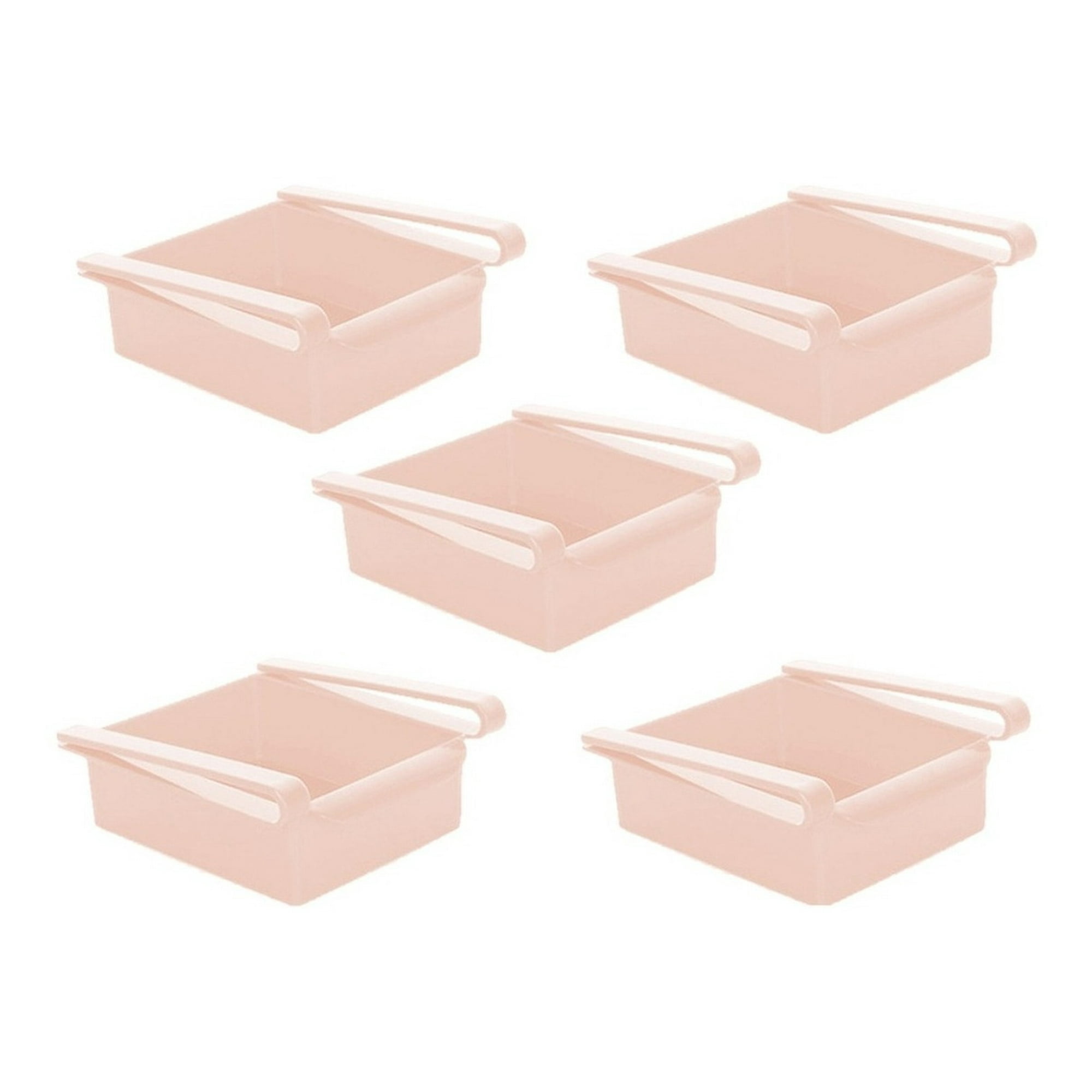 Genérico - Pack 5 Organizadores Para Refrigerador De Plástico