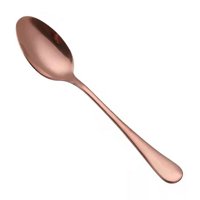 Xmhytop 4 Piezas Cubiertos De, Utensilios De Cocina Y Cubiertos Cotidianos,Cuchara De Comida,Oro Rosa