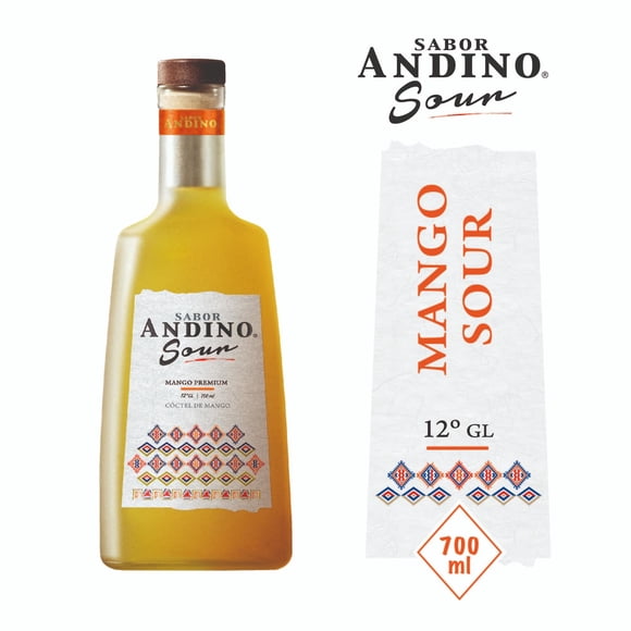 Cóctel Pisco Sour Mango 12° Botella, 700 cc