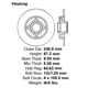 thumbnail image 2 of Disco Freno para auto Peugeot 207 Van 2006-2014 Trasero, 2 of 4
