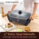 thumbnail image 3 of Sartén eléctrica Elite Gourmet Xtra, plato hondo de 12,5 cuartos de galón, 1500 W, 3 of 7