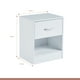 thumbnail image 2 of Velador Cajón y Espacio Almacenamiento Minimal Blanco, 2 of 4