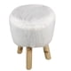 thumbnail image 3 of Pouf Peludo 40X28 Cm Blanco, 3 of 3