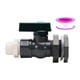 thumbnail image 4 of Grifo de barril de lluvia para tanque de agua de 3/4 ", PVC resistente, accesorios de fácil instalación, Kit desviador de barril de agua para acuarios Con Seda Blanca, 4 of 5