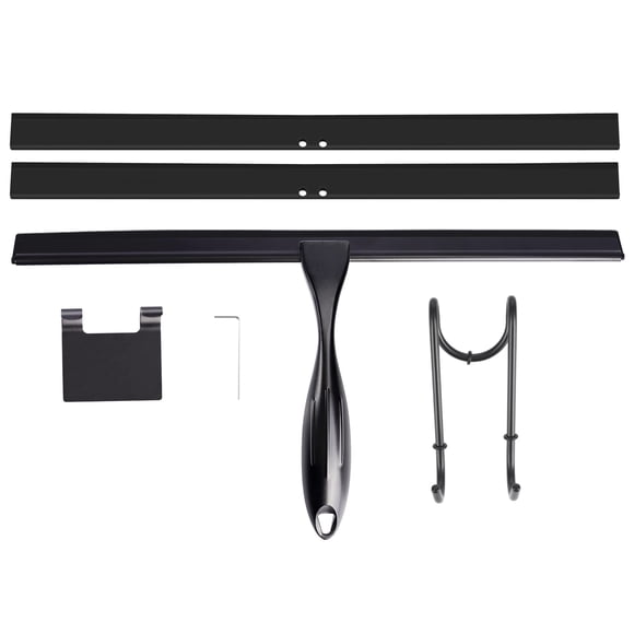 Rasqueta para ducha TOOVEM 36 cm negra - juego de 2 cuchillas