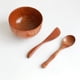 thumbnail image 1 of 1/3PCS Wood DIY Face Mask Mixing Bowl with Spoon Aromatherapy Bowl Set Massage Oil Face Care Salon Essential Makeup Tool Kits, 1 of 3
