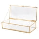 thumbnail image 3 of Nordic Retro Golden Trim Geometry Jewelry Trinket Caja De Cristal Con Tapa, 3 of 5