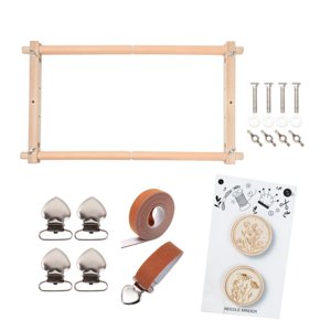 Magideal - Soporte De Desplazamiento Para Tapicería Bordada, Marco De Exhibición De Bordado Reutilizable Para El Hogar, Utensilios De Costura Acolchados