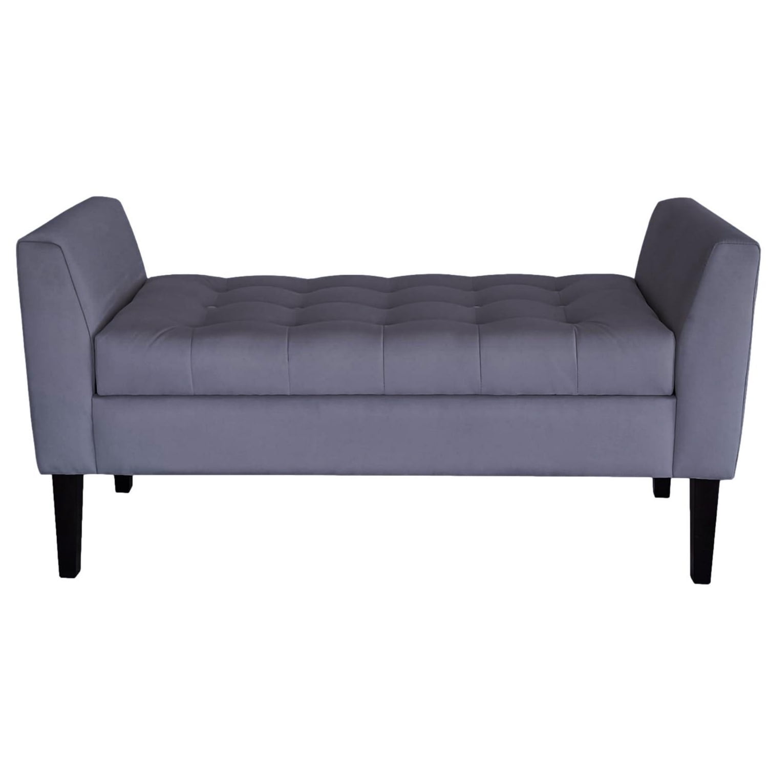 Genérico - Banqueta Baul Patagonia Color Gris Oscuro