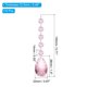 thumbnail image 2 of Uxcell Cuentas de Colgante de Cristal en Forma de Lágrima para Candelabro, Paquete de 10, Longitud de 145mm, Prismas de Candelabro de 38mm, Rosa, 2 of 7