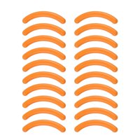 Ioensy - 20 Piezas Recambios Para Rizador De Pestañas Fácil De Instalar Accesorio Cosmético Portátil Naranja