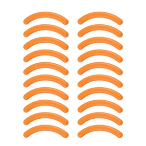 Ioensy - 20 Piezas Recambios Para Rizador De Pestañas Fácil De Instalar Accesorio Cosmético Portátil Naranja