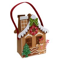 Bothyi - Bolsa De Fieltro Con Forma De Casa De Jengibre, Bonito Adorno Para Medias, Bolsa De Regalo De Navidad, Estilo A