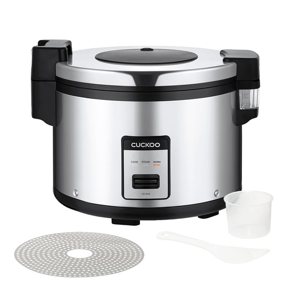 Arrocera CUCKOO CR-3055 de 30 tazas, industrial, color plata