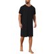 thumbnail image 2 of INSPIRE CHIC Camiseta de Pijama para Hombre con Cuello en V y Ribete de Bloque de Color, Manga Corta y Bolsillo en el Pecho, Talla S, Negro, 2 of 5