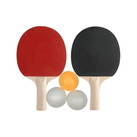 Raquetas De Madera Cubierta De Goma Mas 3 Pelotas Hamelin