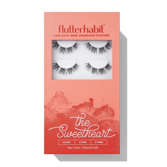 Extensiones Underlash FlutterHabit Sweetheart, 6 pares, 11-13 mm