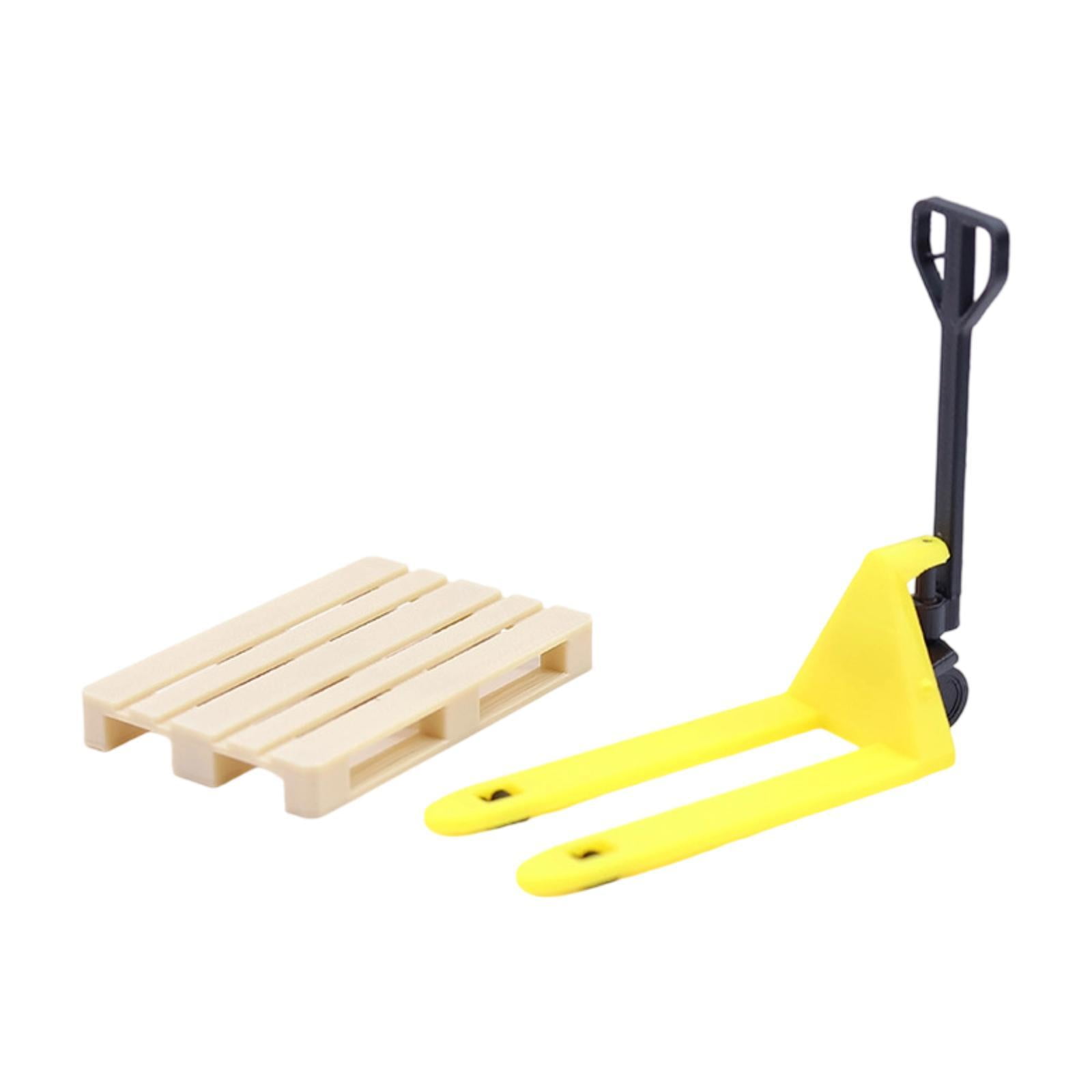 Bothyi - Carretilla Elevadora Y Palé En Miniatura Para Casa De Muñecas A Escala 1/12 Para Mesa De Arena Para Casa De Muñecas Al Aire Libre