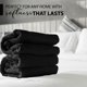 thumbnail image 4 of Juego de 6 toallas KAHAF COLLECTION 61 × 122 cm Negro, 4 of 7